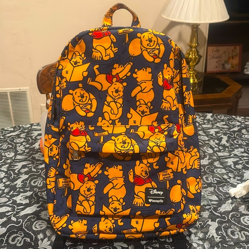 Loungefly x Winnie the Pooh Allover-Print Nylon Backpack - Picture 3 of 8